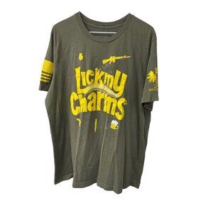 Grunt Style Mens Short Sleeve Graphic T-Shirt Lick My Charms Size XL